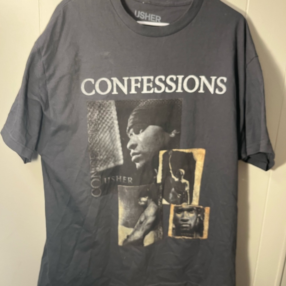 Usher Confessions Graphic T-Shirt - Black